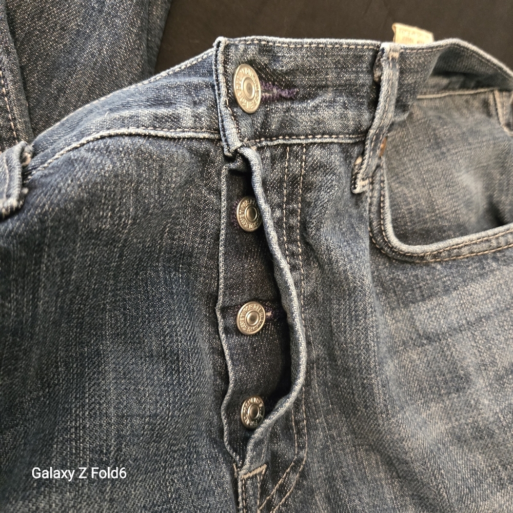 7 For All Mankind Men’s Relaxed Fit Jeans 32x32 Button Fly A Pocket T531061U USA - Picture 8 of 9